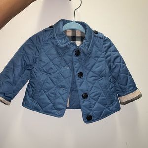 Burberry Blue Baby Quilted Jacket